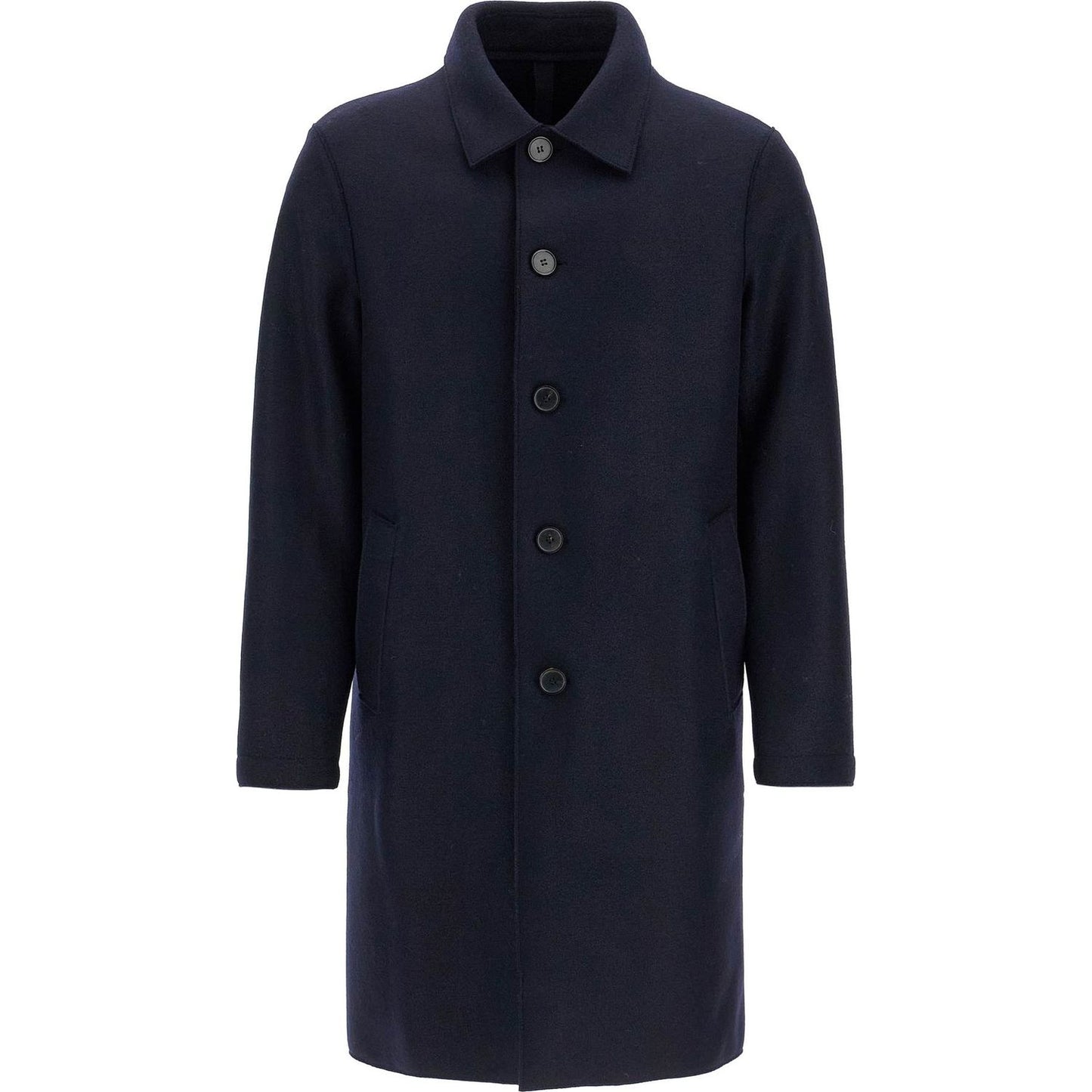 Harris Wharf London single-breasted pressed wool coat Jackets Harris Wharf London