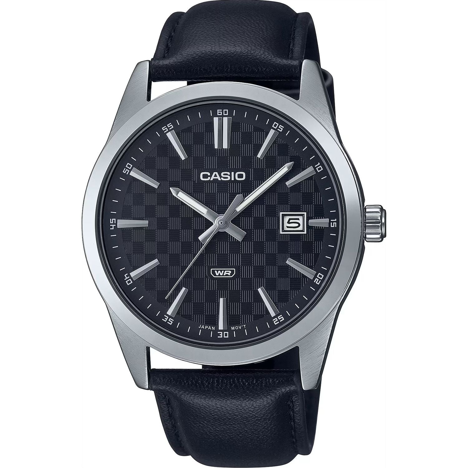 CASIO COLLECTION Mod. DATE - CARBON LOOK - SILVER & BLACK