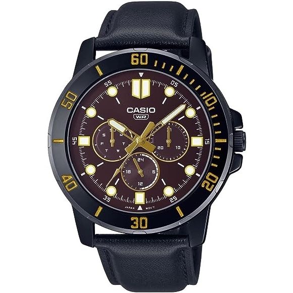 CASIO COLLECTION Mod. DIVER MULTIFUCTION BLACK - BROWN