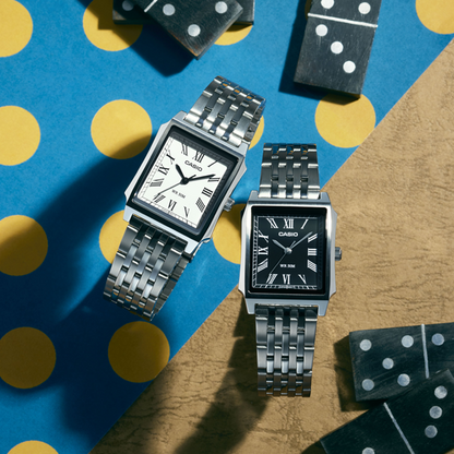 CASIO COLLECTION Mod. TANK - STEEL, BLACK Category-Watches,Gent Ready stocked Watches,Men,READY STOCKED WATCHES,Watches - Accessories,Wristwatch