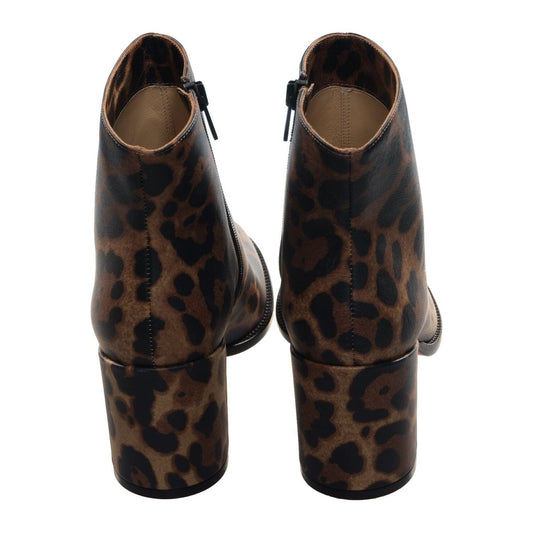Adoxa 70 Brown Leopard Print High Heel Boot Christian Louboutin