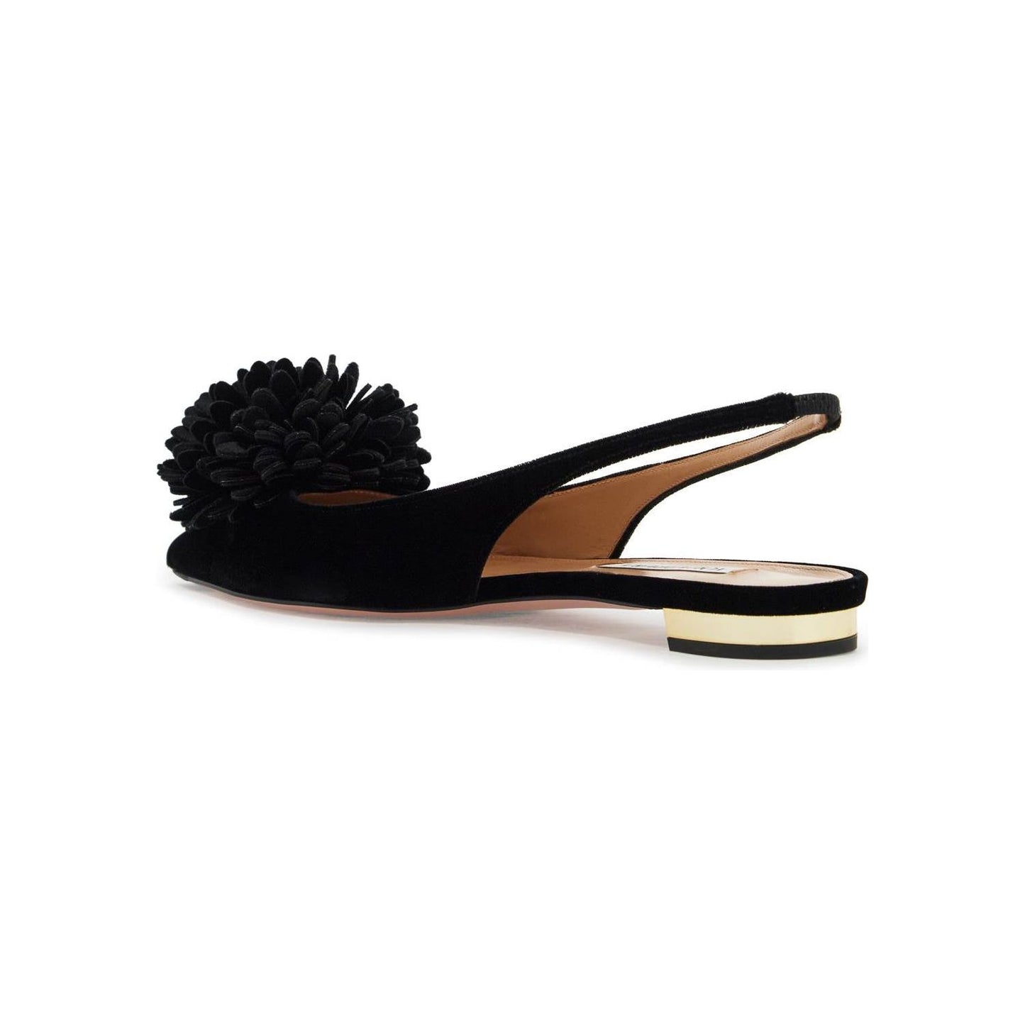 Aquazzura velvet slingback coutur Flat Shoes Aquazzura