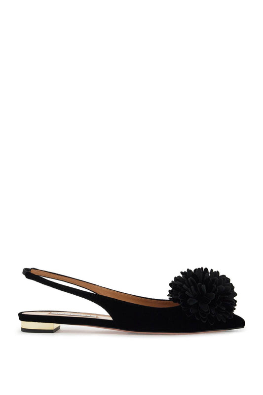 Aquazzura velvet slingback coutur Flat Shoes Aquazzura