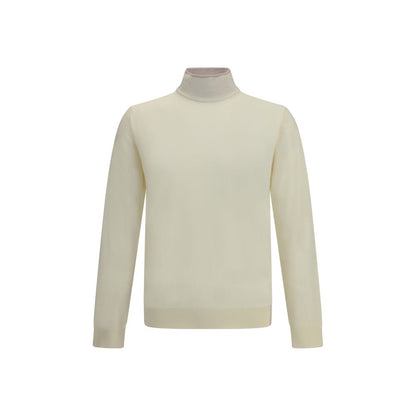 Cruna Cream Wool Turtleneck
