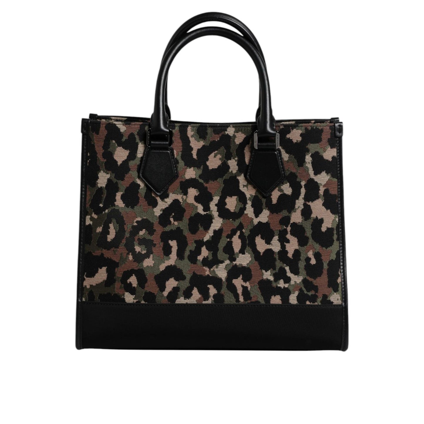 Dolce & Gabbana Multicolor Leopard Shopping Tote Shoulder Bag