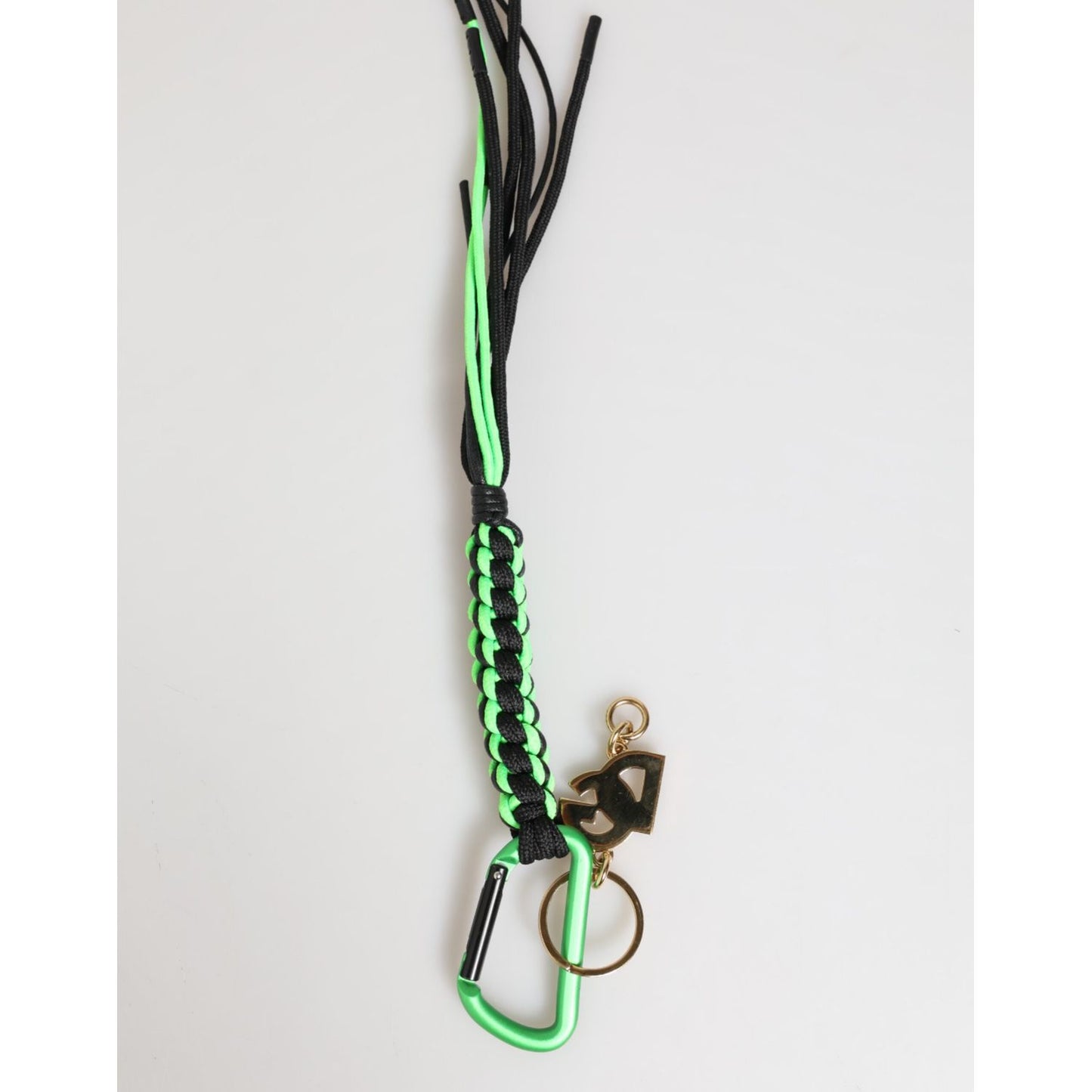 Dolce & Gabbana Polyester Multicolor Tape String DG Logo Keychain Keyring