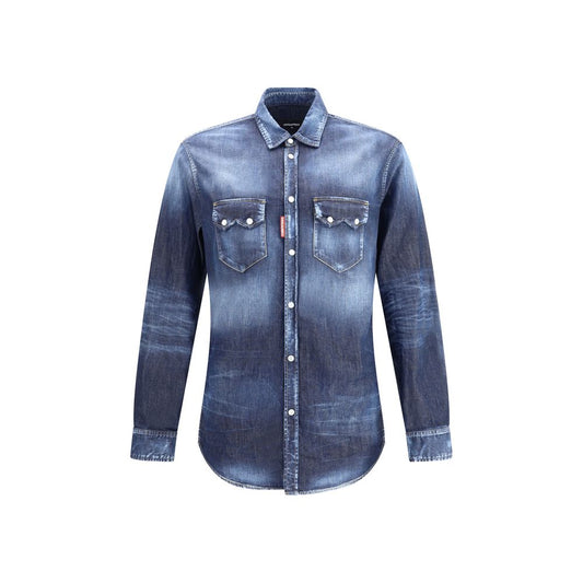 Dsquared² Blue Denim Shirt