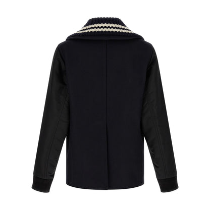 Dsquared² Blue Wool Coat