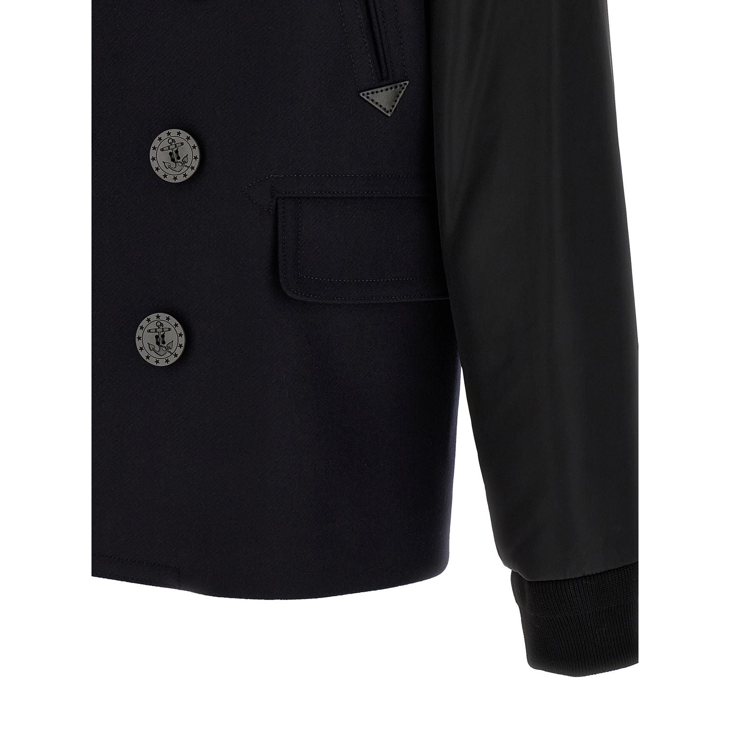 Dsquared² Blue Wool Coat