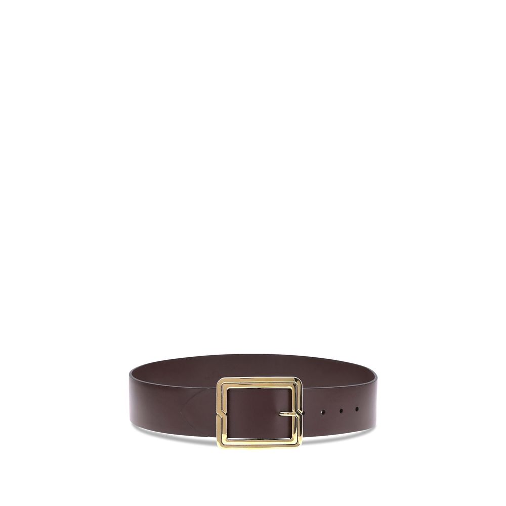 Etro Brown Calf Leather Bos Taurus Regular Belt