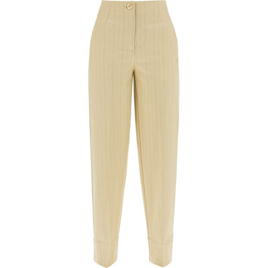 Ganni striped tapered trousers