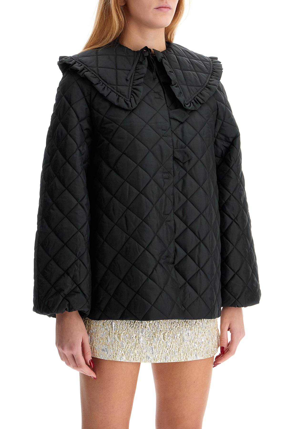 Ganni quilted ripstop jacket