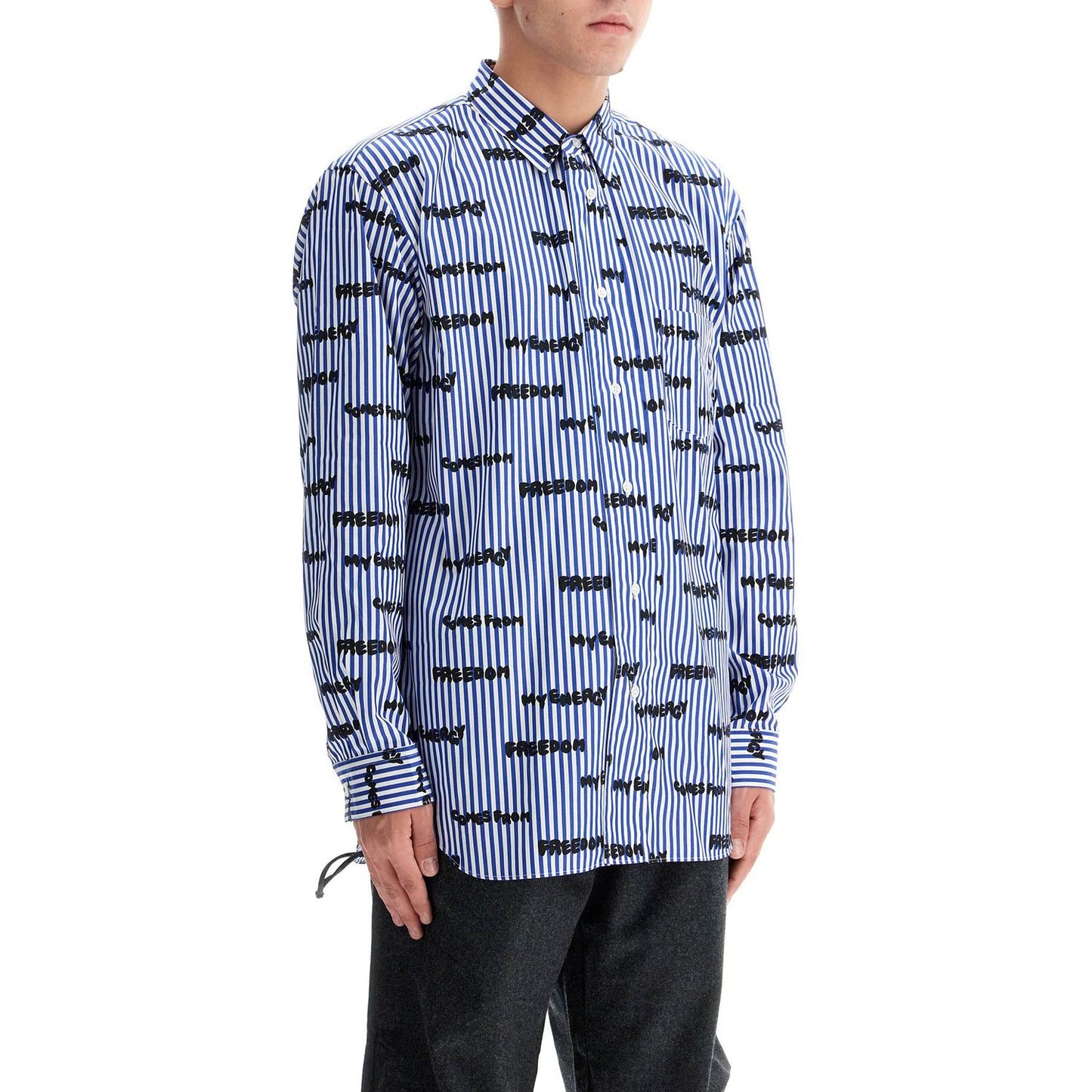 Comme Des Garcons Shirt striped printed shirt Shirts Comme Des Garcons Shirt