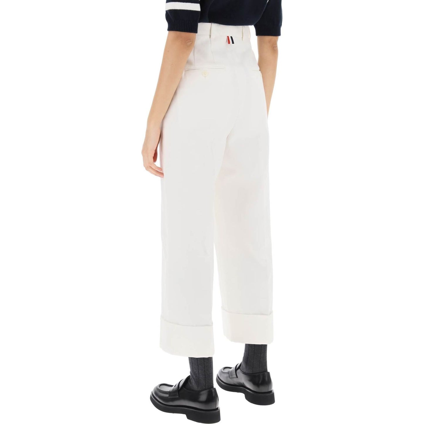 Thom Browne cropped wide leg jeans Trousers Thom Browne