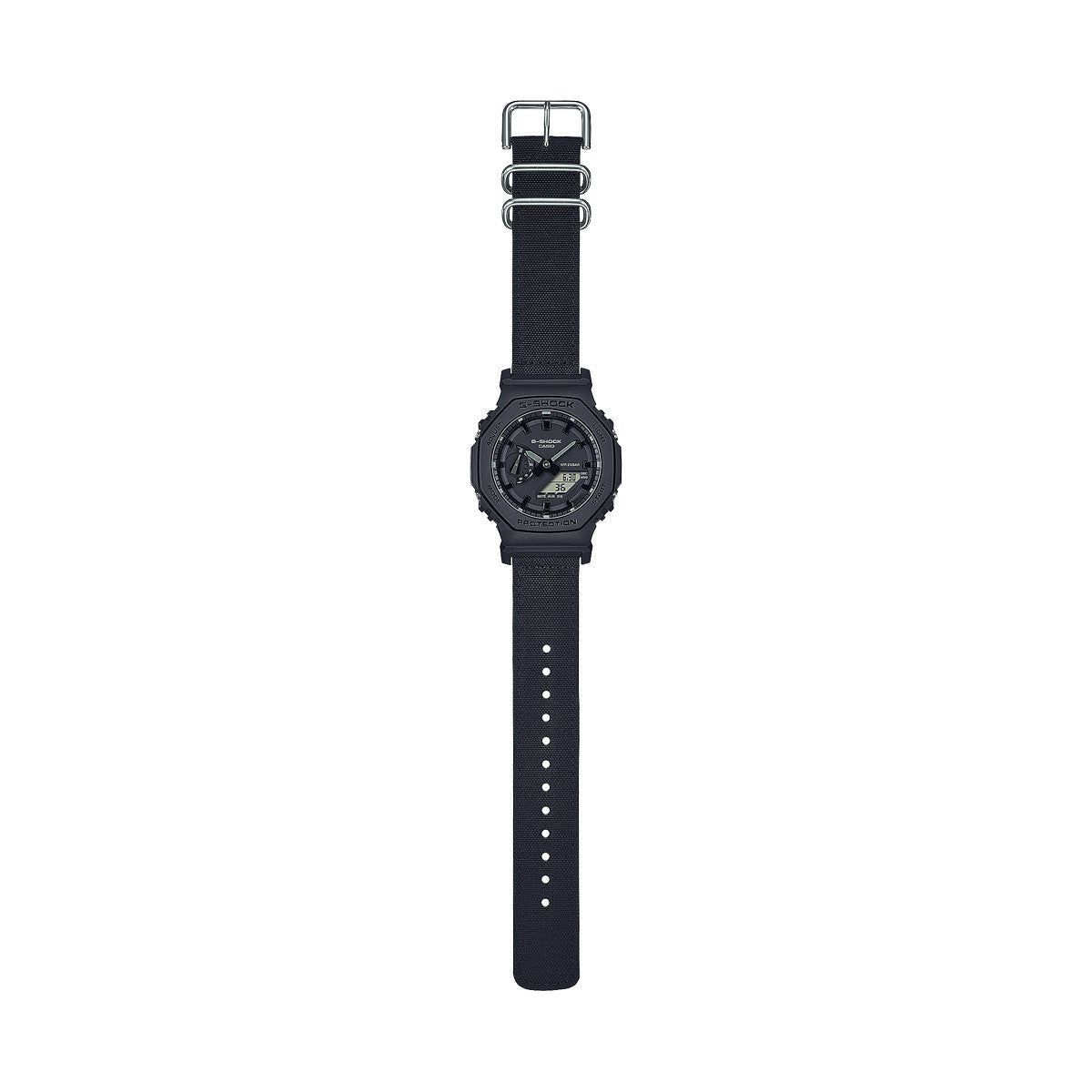 CASIO G-SHOCK Mod. OAK BLACK CORDURA ECO FABRIC STRAP WATCHES CASIO G-SHOCK