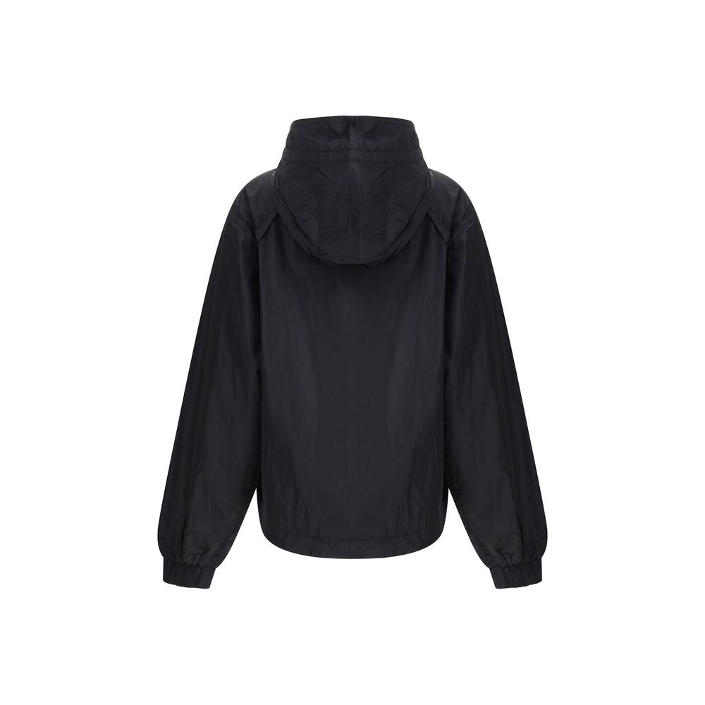 Ganni Black Nylon Shell Jacket