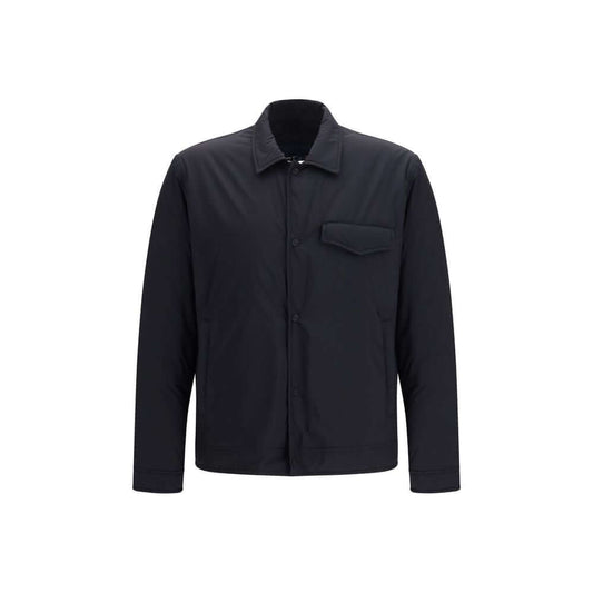 Herno Black Nylon Shell Jacket