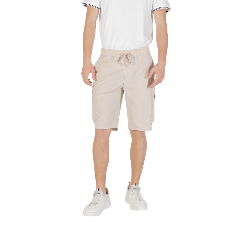 Hugo Boss Beige Polyester Bermuda Shorts