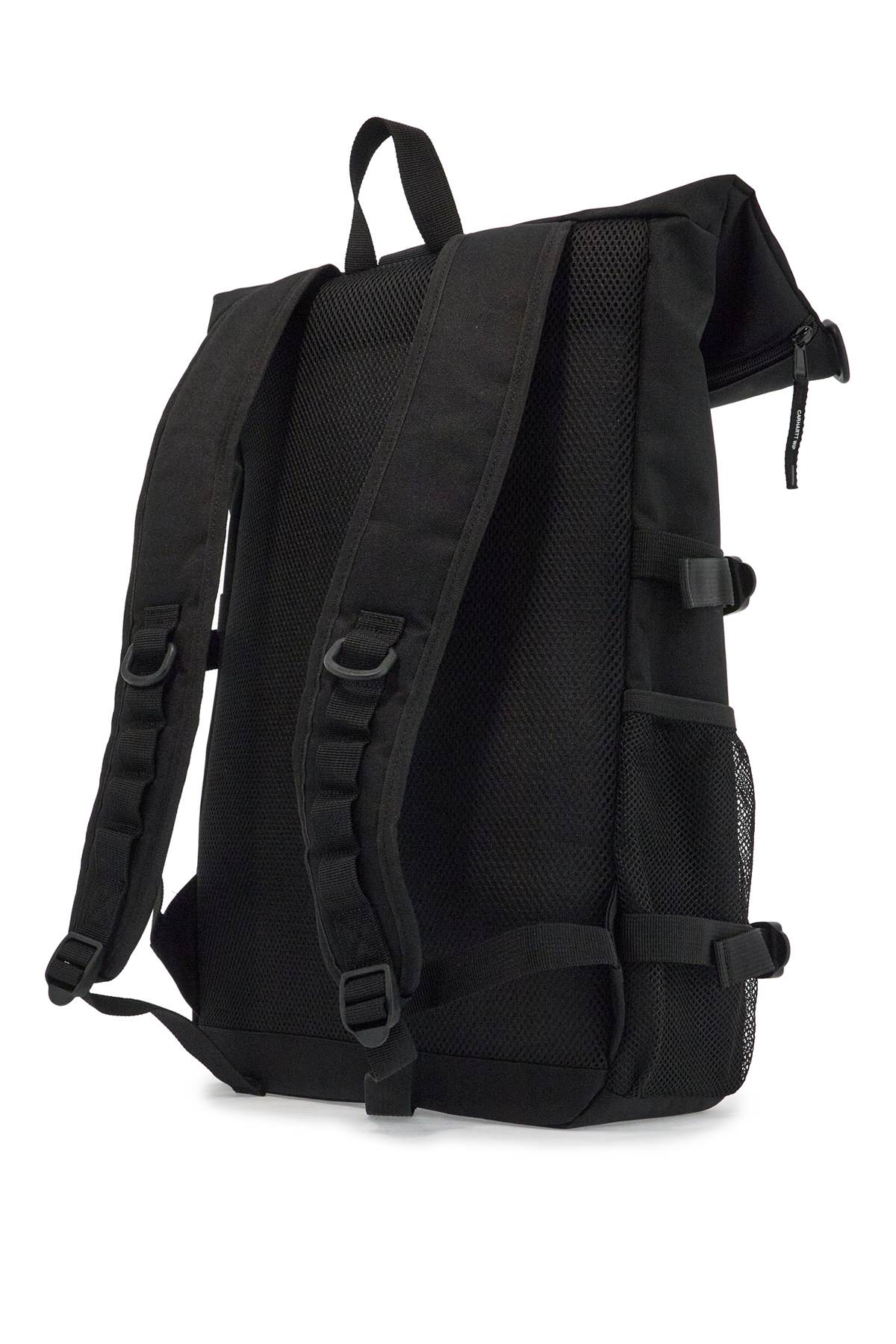 Front view with bag zipped and handles upright.