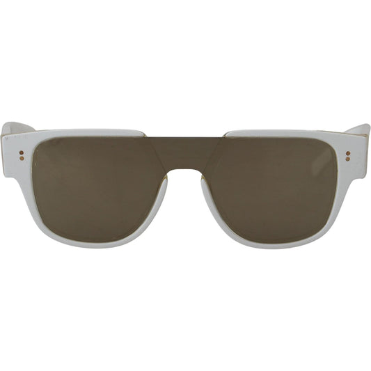 Elegant White Acetate Sunglasses for Women