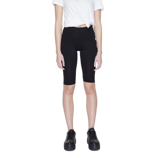 Icon Black Cotton Bermuda Shorts