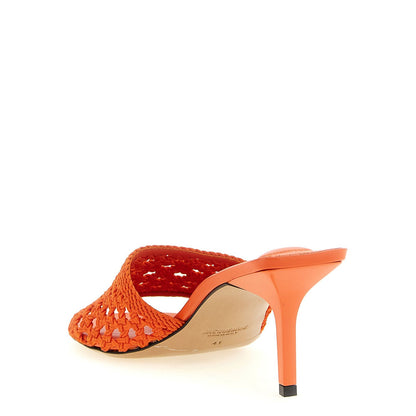 Jacquemus Orange Polyester Platform Sandals