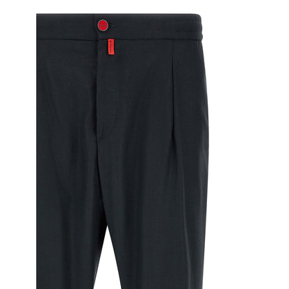 Kiton Blue Wool Pants