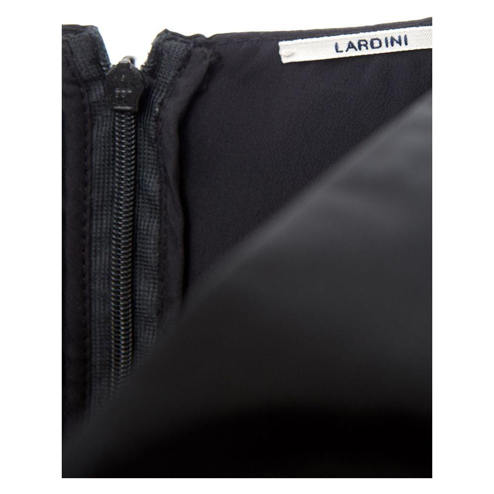 Lardini Black Polyester Cocktail Dress