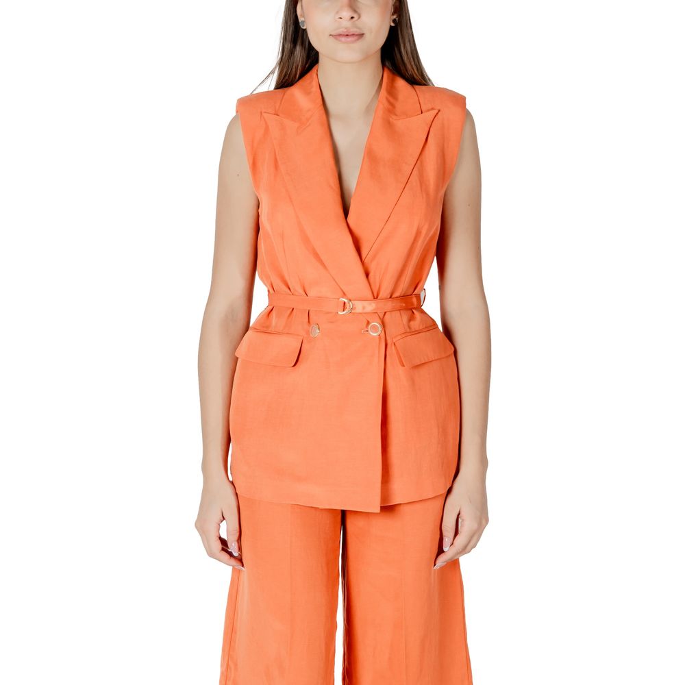 Liu Jo Orange Lyocell Waistcoat
