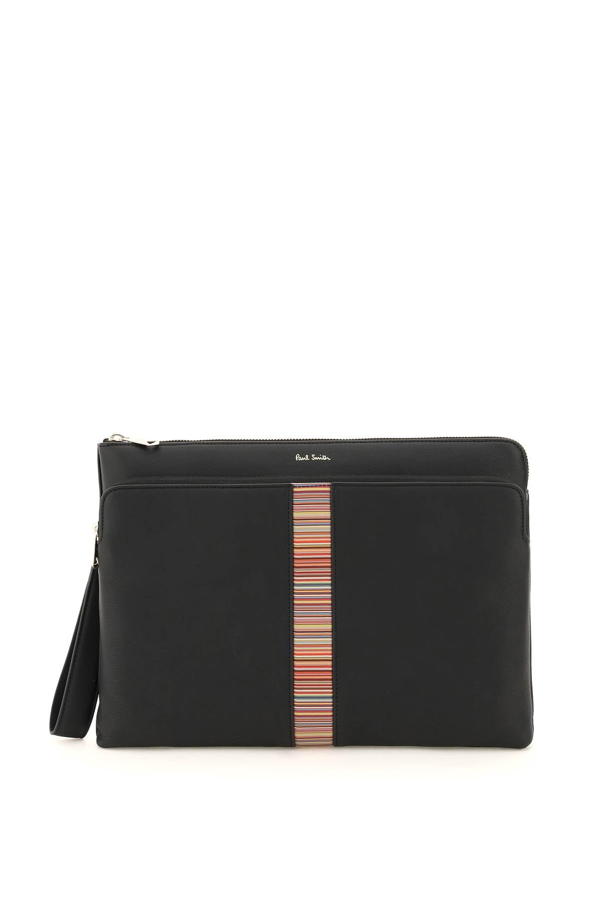 Paul Smith signture stripe leather pouch Business & travel bags Paul Smith