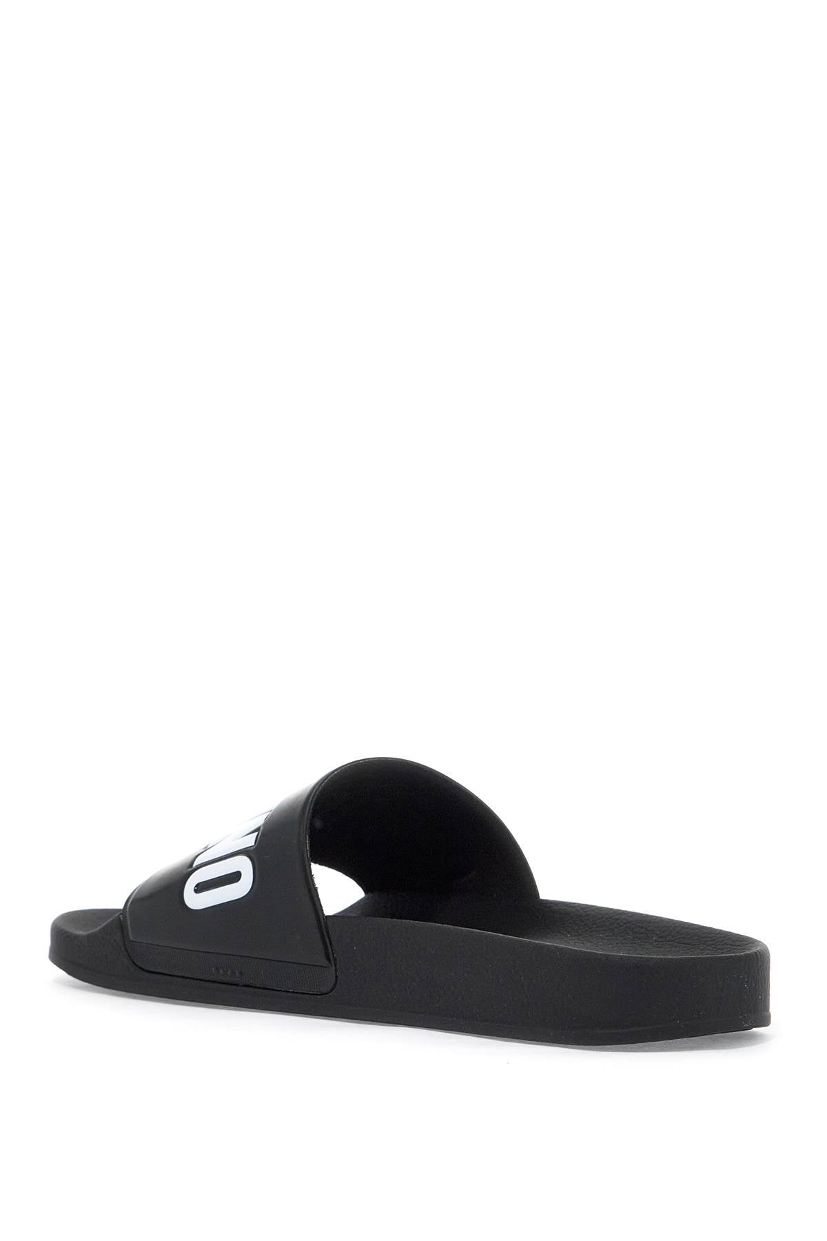 Moschino Moschino rubber slides with logo branding