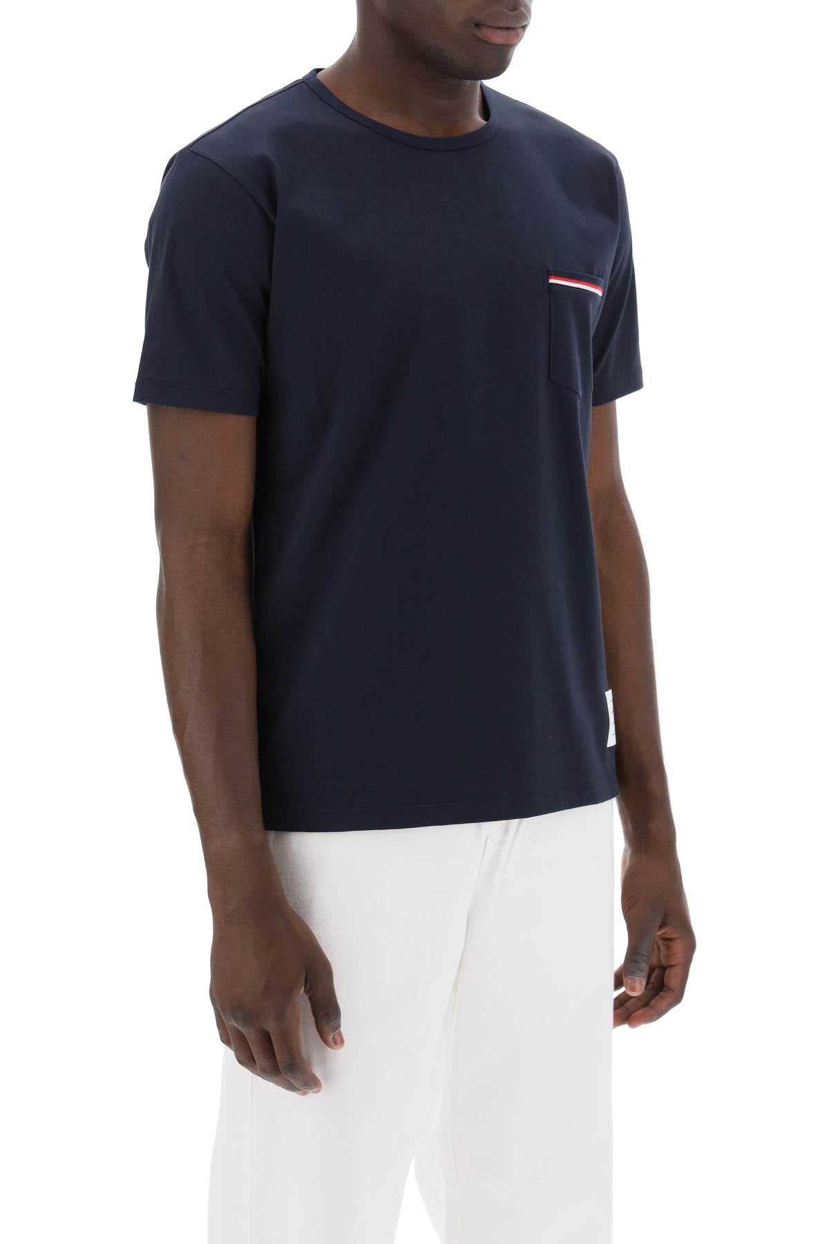 Thom Browne t-shirt con taschino rwb Topwear Thom Browne