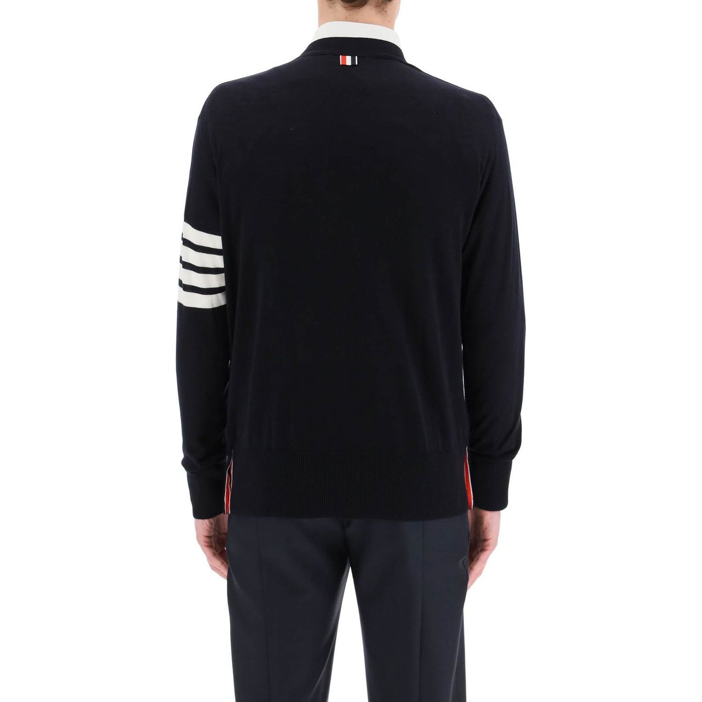 Thom Browne merino wool 4-bar cardigan Knitwear Thom Browne