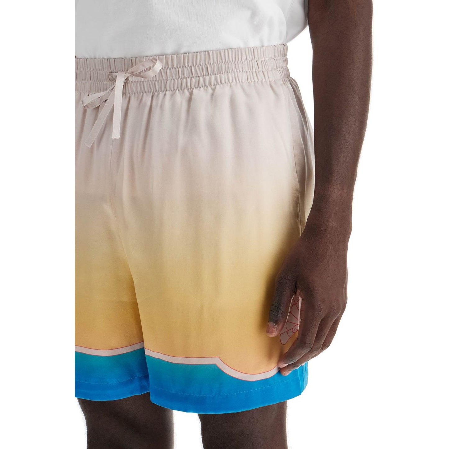 Casablanca "colorful silk bermuda shorts set