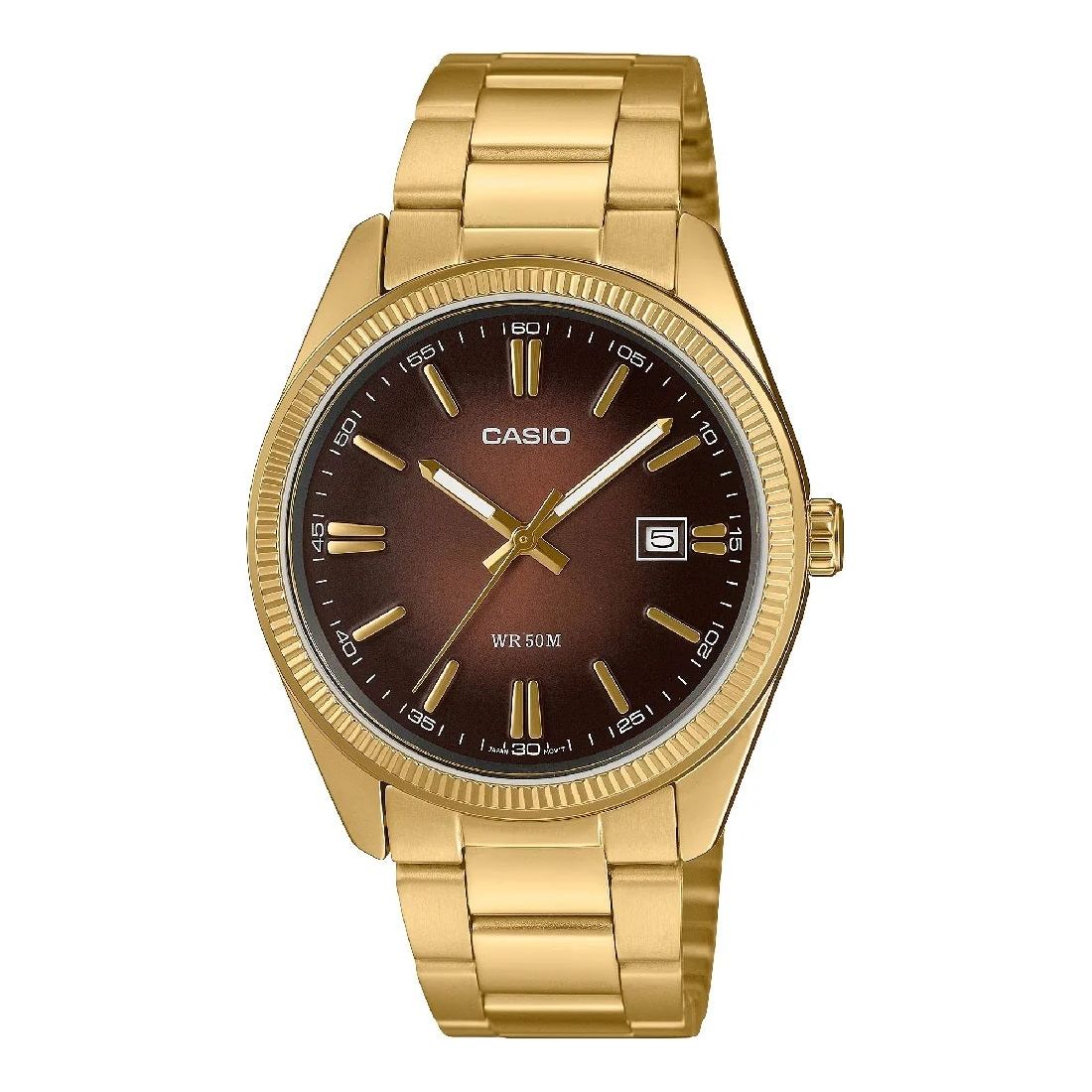 CASIO COLLECTION Mod. DATE - GOLD - Brown Dial-0