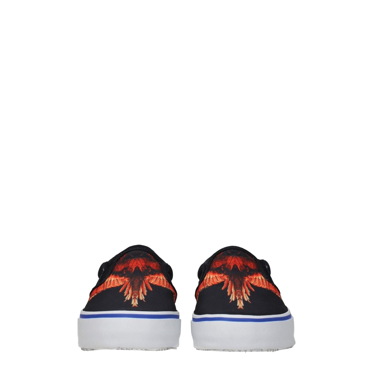 Marcelo Burlon Black Fabric Slip-On Loafers