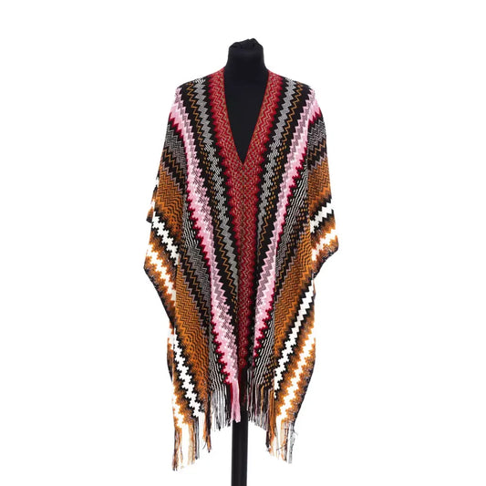 Missoni Multicolor Wool Women Poncho