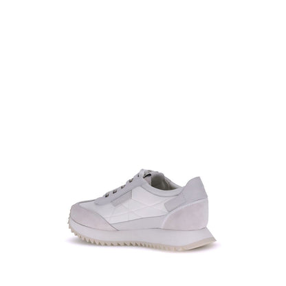Moncler White Polyamide Low Top Sneakers Moncler