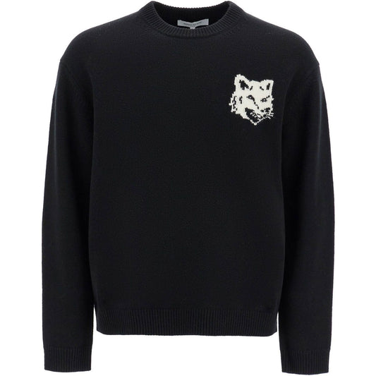 Maison Kitsune fox head wool sweater Knitwear Maison Kitsune