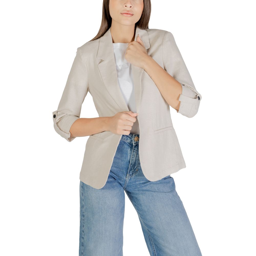Only Beige Linen Blazer