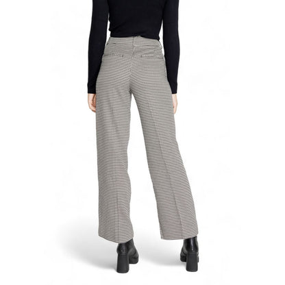 Only Black Polyester Flared Pants