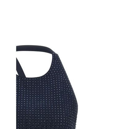 PINKO Blue Polyester Tank Tops
