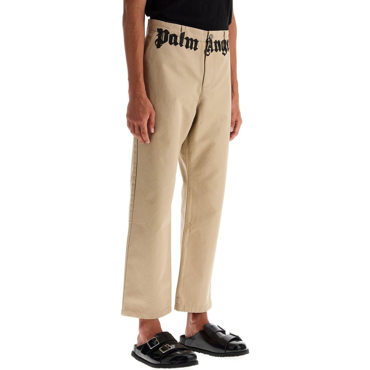 Palm Angels chino pants with logo branding