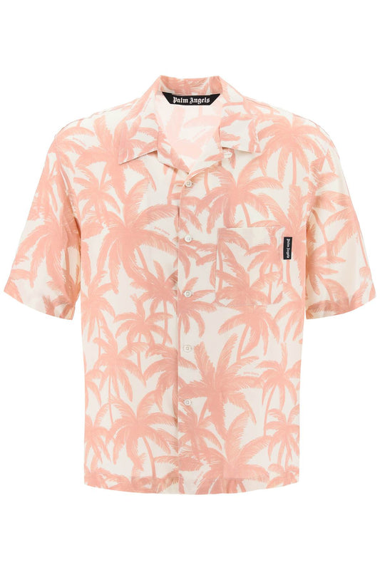 Palm Angels bowling shirt with palms motif