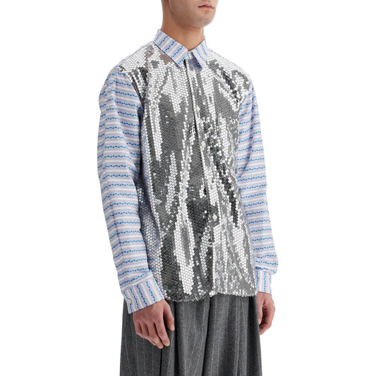 Comme Des Garcons Homme Plus jacquard shirt with sequ Shirts Comme Des Garcons Homme Plus