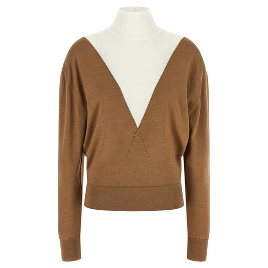 Paco Rabanne Beige Virgin Wool Cardigan