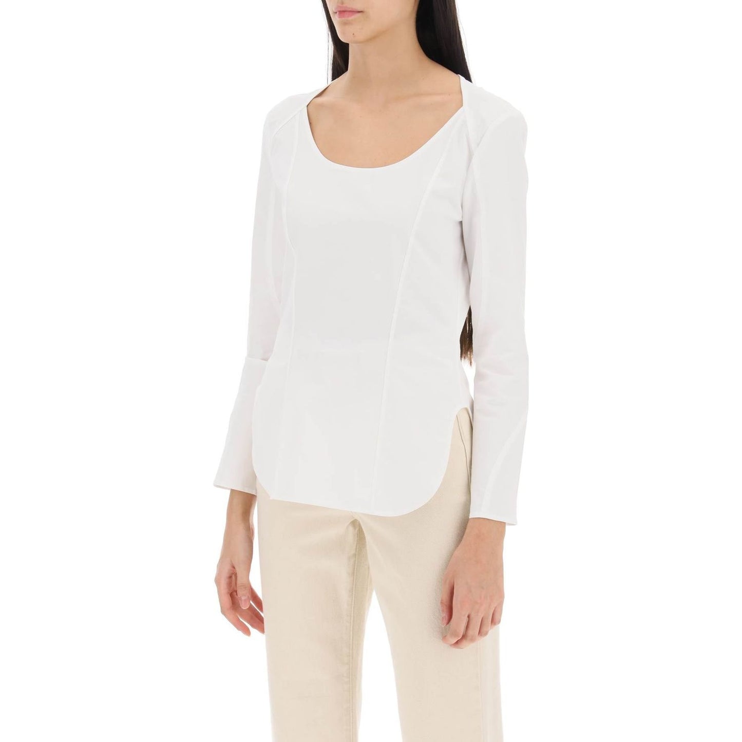 By Malene Birger leiya poplin blouse