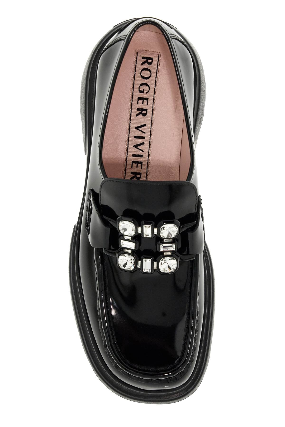 Roger Vivier Roger Vivier wallaviv patent leather loafers with rh