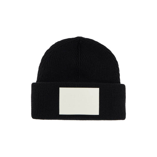 MM6 Maison Margiela "wool beanie hat with large logo patch" Scarves Hats & Gloves MM6 Maison Margiela