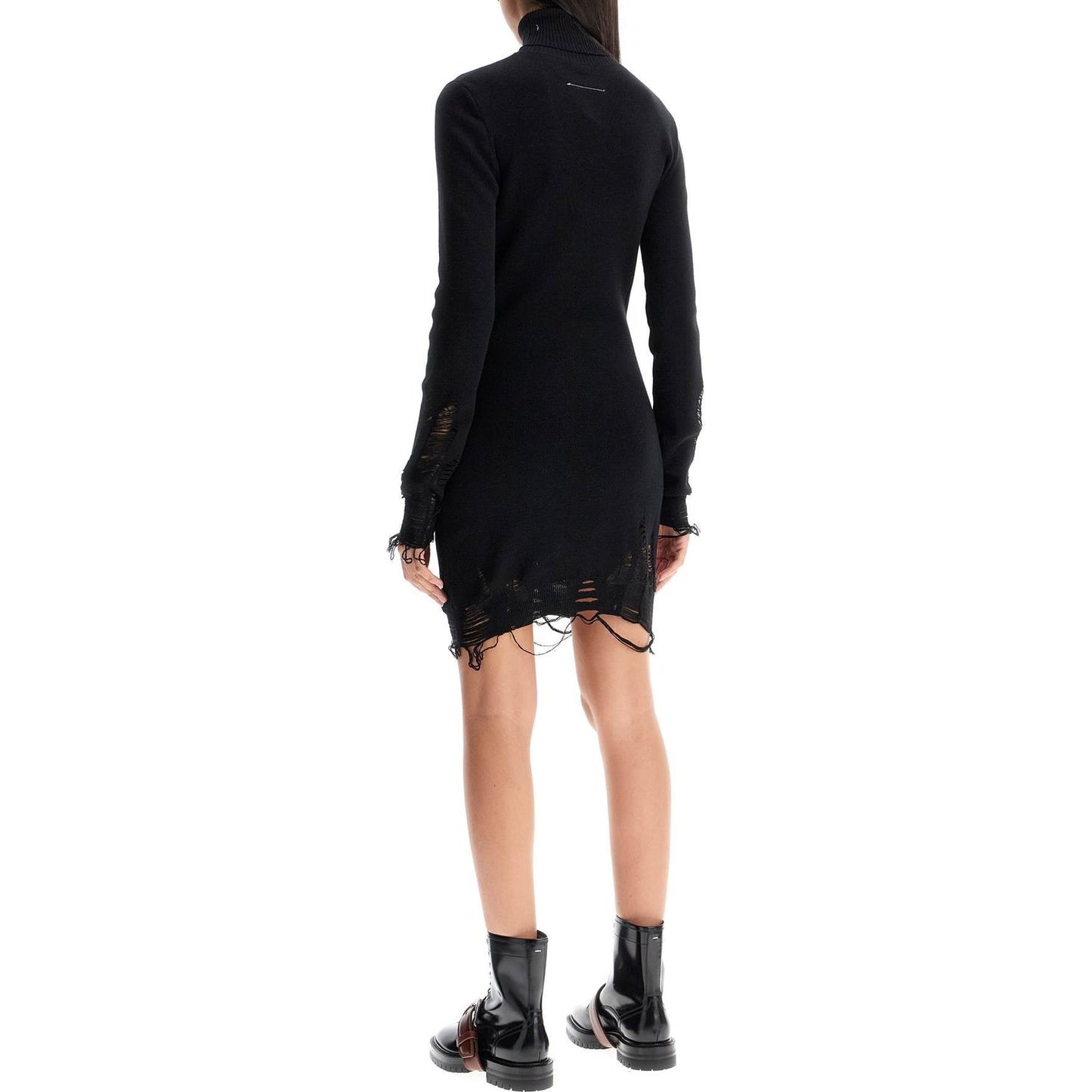 MM6 Maison Margiela destroyed knit mini dress Dresses MM6 Maison Margiela